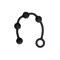 Ouch! Bolas anales de silicona - Small - Negro, imagen 4