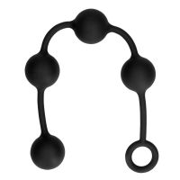 Ouch! Bolas anales de silicona - Large - Negro, imagen 4