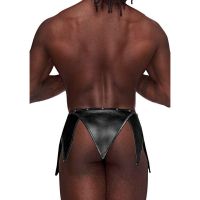 Male Power Eros - Falda Gladiador con Tanga Incorporada - L/XL - Negro, imagen 2