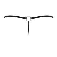 Male Power G-String con Anillo en la Parte Delantera - Talla Única - Negro, imagen 7