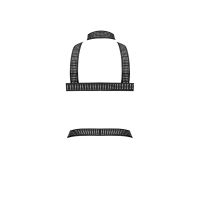 Male Power Arnés Elástico con Tachuelas - Talla Única - Negro, imagen 4