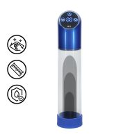 Pumped - Bomba de pene automática impermeable - Azul metálico