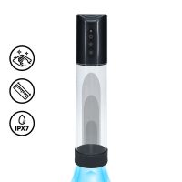 Pumped HyperPump - Bomba de pene recargable - Gunmetal