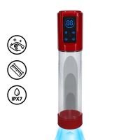 Pumped MegaLift - Bomba de pene automática impermeable - Rojo metalizado, imagen 4