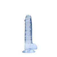 RealRock Dildo realista con testículos - 17 cm - Azul, imagen 2