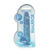 RealRock Dildo realista con testículos - 21 cm - Azul, imagen 6