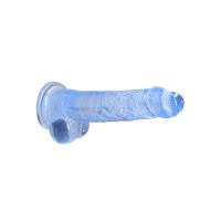 RealRock Dildo realista con testículos - 21 cm - Azul, imagen 3