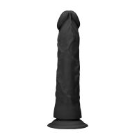 RealRock Dildo realista sin testículos - 25 cm - Negro, imagen 4