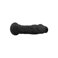 RealRock Dildo realista sin testículos - 25 cm - Negro, imagen 5