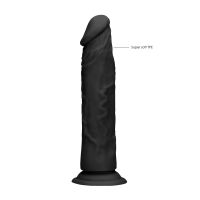 RealRock Dildo realista sin testículos - 25 cm - Negro, imagen 7