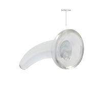 RealRock Dildo no realista con ventosa - 11,5 cm - Transparente, imagen 3