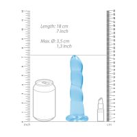 RealRock Dildo no realista con ventosa - 17 cm - Azul, imagen 5