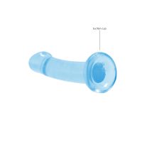 RealRock Dildo no realista con ventosa - 17 cm - Azul, imagen 3