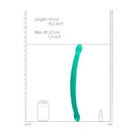 RealRock Dildo doble - 42 cm - Cristal transparente, imagen 3