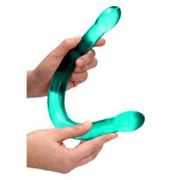 RealRock Dildo doble - 42 cm - Cristal transparente, imagen 4