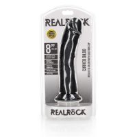 RealRock Dildo realista curvado con ventosa - 20,5 cm - Negro, imagen 6