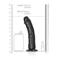 RealRock Dildo realista curvado con ventosa - 20,5 cm - Negro, imagen 7