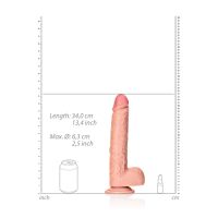 RealRock Dildo realista recto con testículos y ventosa - 30,5 cm, imagen 6