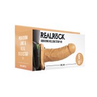 RealRock Arnés hueco vibratorio sin bolas - 15,5 cm, imagen 2