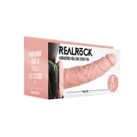 RealRock Strap-On hueco vibrador sin testículos - 20,5 cm - Piel, imagen 2