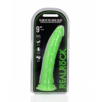 RealRock Slim Dildo realista con ventosa - Brilla en la oscuridad - 22,5 cm, imagen 2