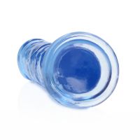 RealRock Dildo realista recto con ventosa - 18 cm - Azul, imagen 4