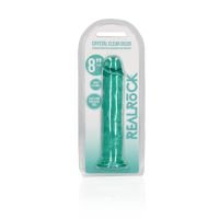 RealRock Dildo realista recto con ventosa - 20 cm - Turquesa, imagen 2