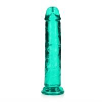 RealRock Dildo realista recto con ventosa - 20 cm - Turquesa, imagen 3