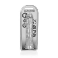 RealRock Dildo realista recto con ventosa - 23 cm - Transparente, imagen 6