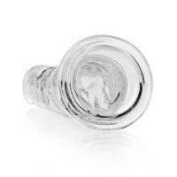RealRock Dildo realista recto con ventosa - 23 cm - Transparente, imagen 4