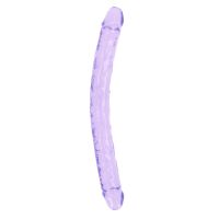RealRock Dildo doble realista - 45 cm - Morado