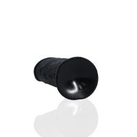 RealRock Dildo recto extra grueso sin testículos - 20,3 cm - Negro, imagen 4