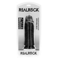 RealRock Extra Thick Dildo realista sin testículos - 23 cm - Negro, imagen 2