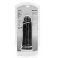 RealRock Extra Thick Dildo realista sin testículos - 23 cm - Negro, imagen 3