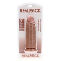 RealRock Extra Thick Straight Dildo sin testículos - 23 cm - Tan, imagen 2