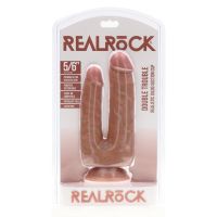 RealRock Double Trouble Dildo doble - 12,7/15,2 cm - Beige, imagen 2
