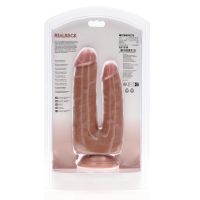 RealRock Double Trouble Dildo doble - 12,7/15,2 cm - Beige, imagen 3