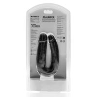 RealRock Dildo doble en forma de U - 12,7 cm - Negro, imagen 3