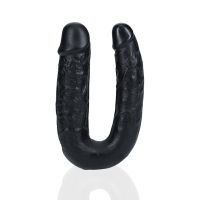 RealRock Dildo doble en forma de U - 12,7 cm - Negro, imagen 4