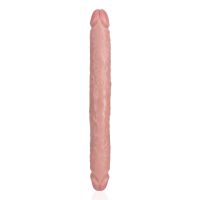 RealRock Slim Dildo doble - 30,5 cm - Carne, imagen 4