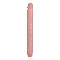 RealRock Slim Dildo doble - 30,5 cm - Carne, imagen 5