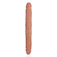 RealRock Slim Dildo doble - 30,5 cm - Beige