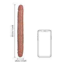 RealRock Slim Dildo doble - 30,5 cm - Beige, imagen 6