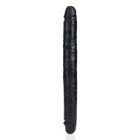 RealRock Slim Dildo doble - 35,6 cm - Negro, imagen 5