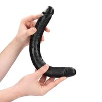 RealRock Slim Dildo doble - 35,6 cm - Negro, imagen 7