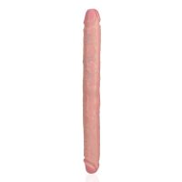 RealRock Slim Dildo doble - 35,6 cm - Color carne
