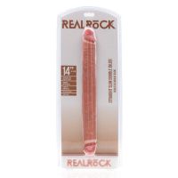 RealRock Slim Dildo doble - 35,6 cm - Color carne, imagen 2