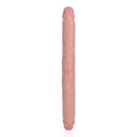 RealRock Slim Dildo doble - 35,6 cm - Color carne, imagen 4