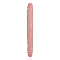 RealRock Slim Dildo doble - 35,6 cm - Color carne, imagen 5