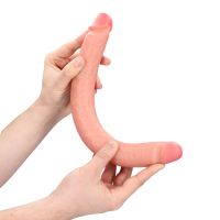 RealRock Slim Dildo doble - 35,6 cm - Color carne, imagen 7